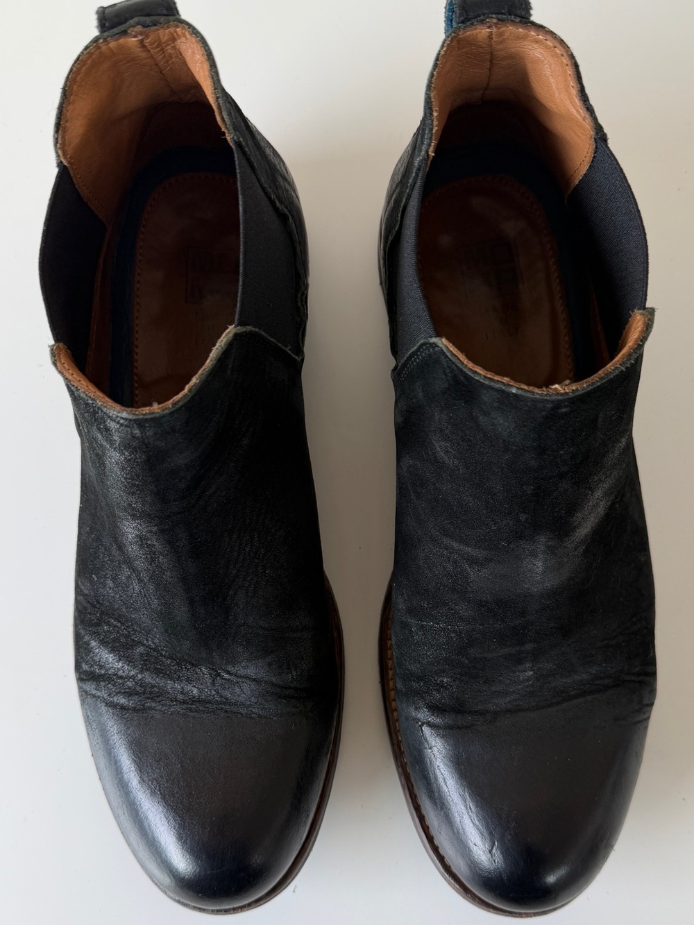 MoMA Black Leather Chukka Boots
